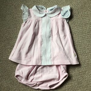 NWT Babidu pink bloomer set